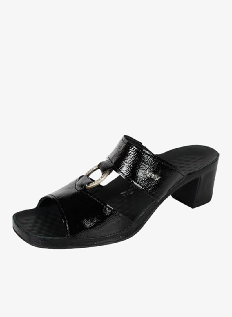 VITAL 148-1045 Vital Ladies Joy - Naplack Sandals 05056 Black - Image 1