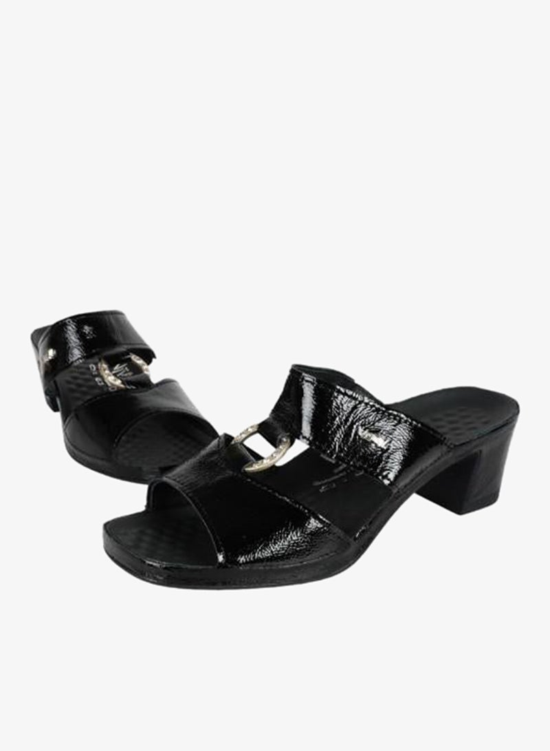 VITAL 148-1045 Vital Ladies Joy - Naplack Sandals 05056 Black - Image 3