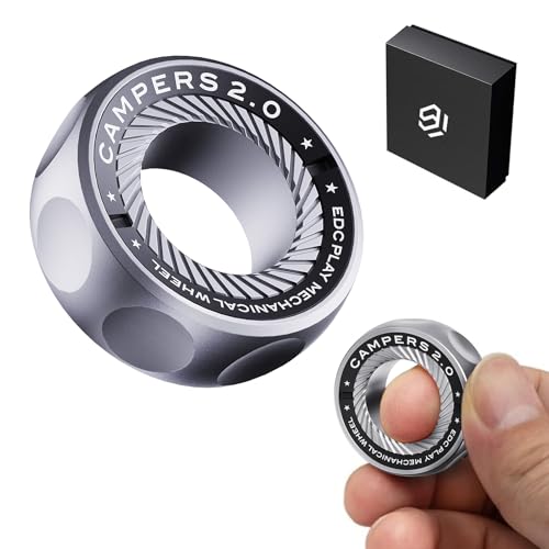berotok Fidget Spinner for Stress Relief DIY Magnetic Fidget Ring with Engaging Sounds EDC Stainless Steel Toys for Adults Teens Perfect for Work Study Waiting Gift and Stocking Stuffer - Image 1