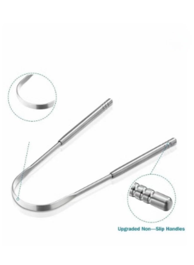 Red Leaf 3 PCS Stainless Steel Tongue Scraper, Tongue Cleaner - Image 2