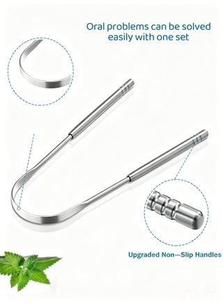 3 PCS Stainless Steel Tongue Scraper, Tongue Cleaner - view 4