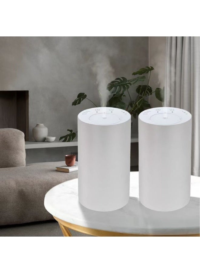 Waterless Essential Oil Diffuser, Portable Aromatherapy Diffuser with 20mL Capacity, Battery Operated Mini Scent Diffuser,3 Mist Levels & Timers, Leak-Free, for Home, Car, Office (White) - Image 3