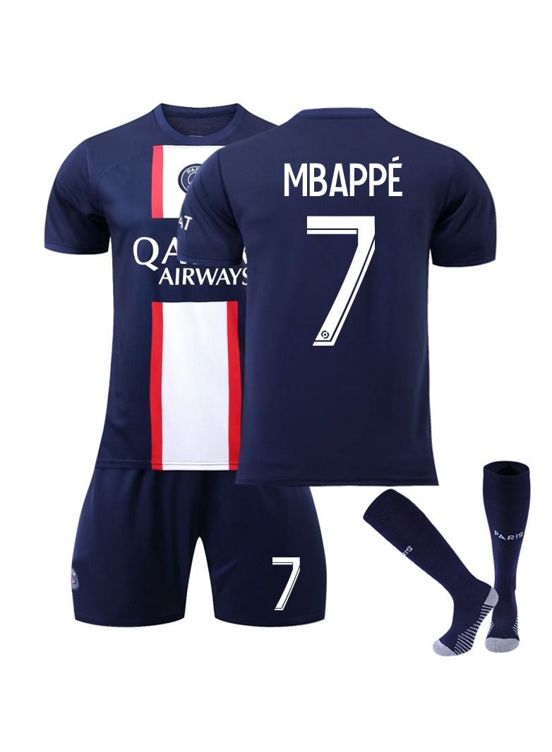 KUYING 3-Piece Mbapp é 7 Home And Away Jersey National Football Team Jersey  - Image 1