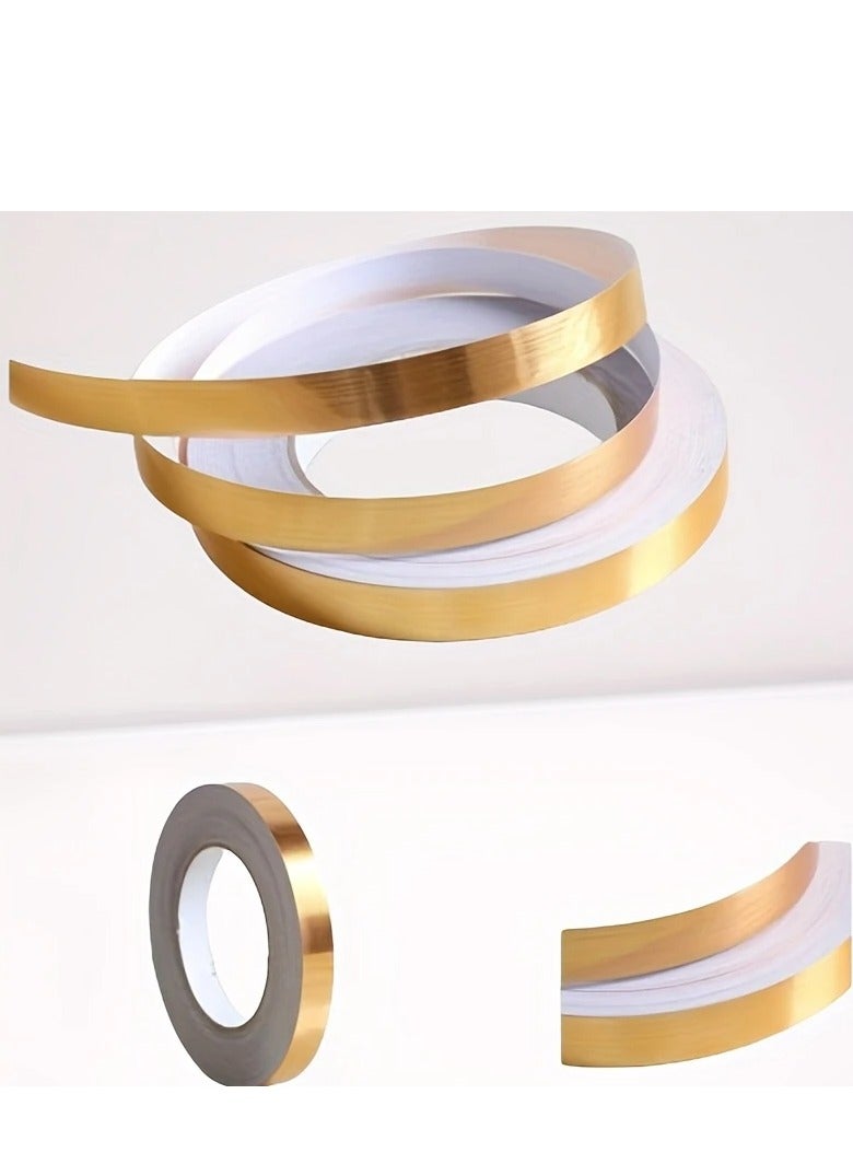 بامير ملصق ديكوري مخطط للبلاط مقاوم للماء ومتين ذاتي اللصق، قطعة واحدة - مثالي لتزيين أرضية غرفة المعيشة والمنزل - Image 2