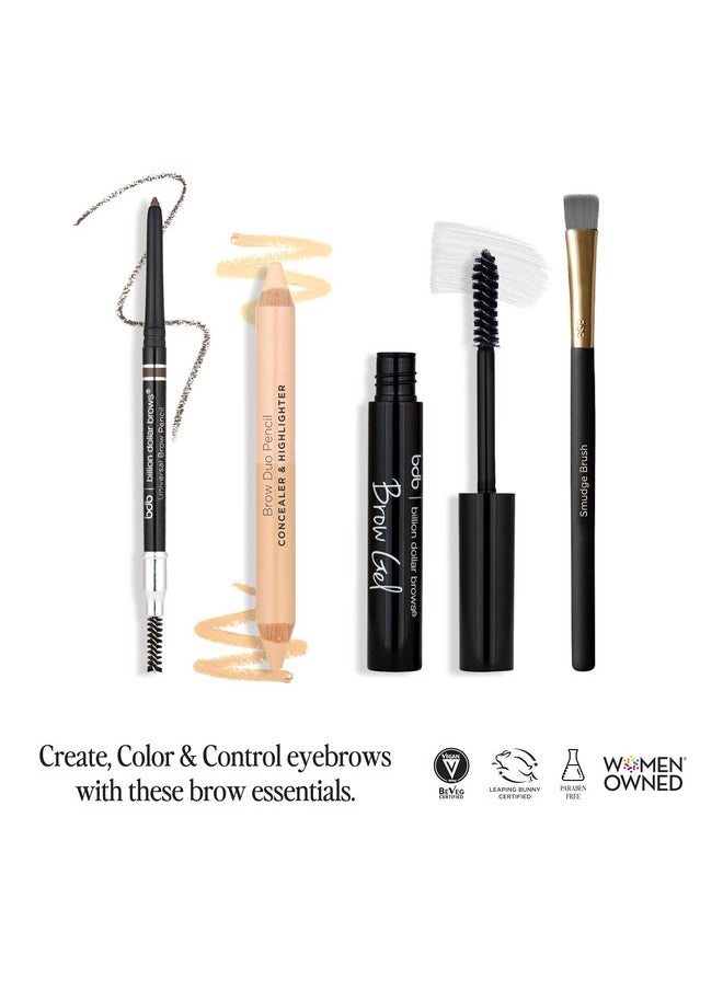 Billion Dollar Brows - Billion Dollar Brows Best Sellers Kit, Includes Universal Brow Pencil, Brow Duo Pencil, Brow Gel and Smudge Brush for Perfectly Defined Brows - Image 1