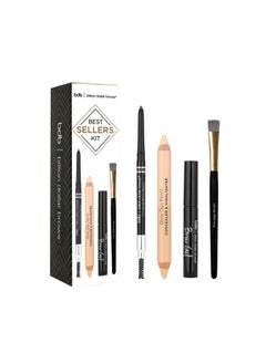 Billion Dollar Brows Best Sellers Kit, Includes Universal Brow Pencil, Brow Duo Pencil, Brow Gel and Smudge Brush for Perfectly Defined Brows