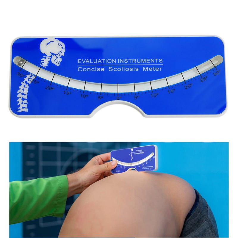 Etopoo Scoliometer Measuring Ruler Scoliometer Scoliometer Rehabilitation Evaluation Tool Scoliometer Level Ruler(Acrylic blister scoliosis ruler pink ZFC50YP) - Image 2