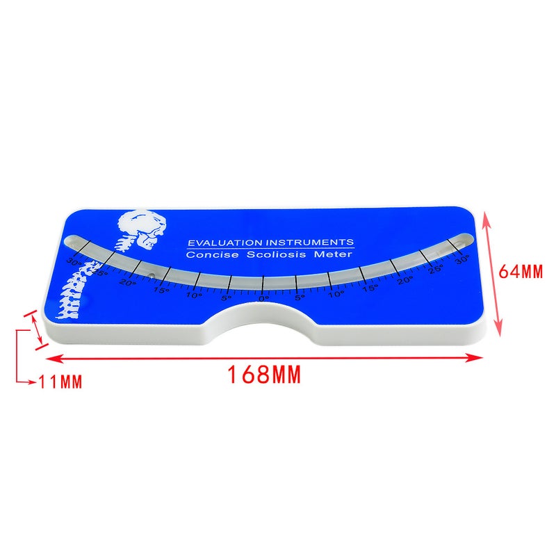Etopoo Scoliometer Measuring Ruler Scoliometer Scoliometer Rehabilitation Evaluation Tool Scoliometer Level Ruler(Acrylic blister scoliosis ruler pink ZFC50YP) - Image 3