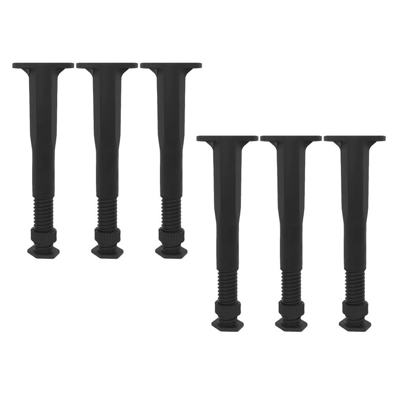 6pcs Adjustable Bed Frame Legs T Shaped Height Adjustable Support Feet Furniture Legs For Bed Frame Sofa Table Chair Dresser - Image 5