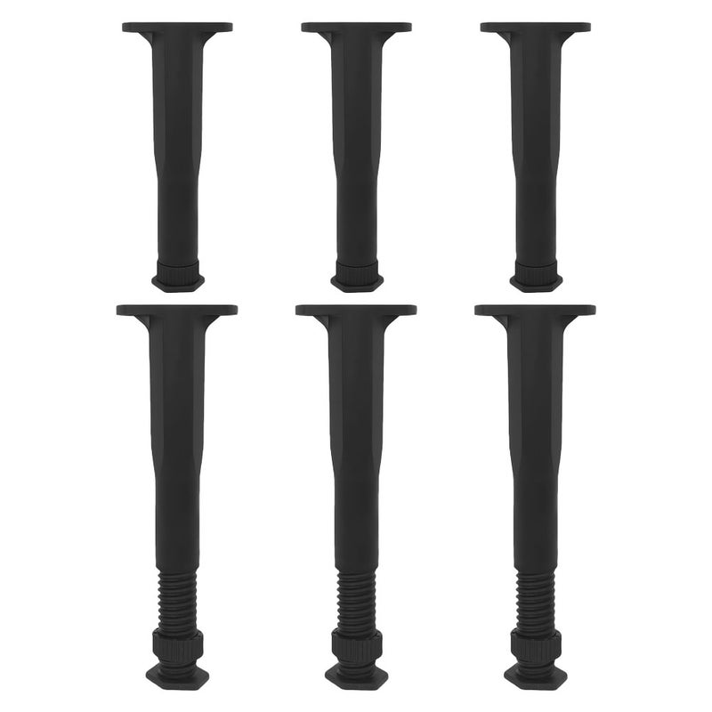 6pcs Adjustable Bed Frame Legs T Shaped Height Adjustable Support Feet Furniture Legs For Bed Frame Sofa Table Chair Dresser - Image 4