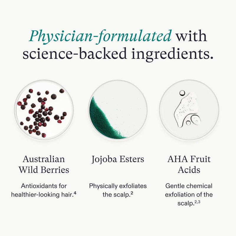 Nutrafol Exfoliating Scalp Mask, Eliminates Product Build-up and Oil for Healthier Hair and Scalp, Physician-formulated for Thinning Hair, Color and Extension Safe - 4 Fl Oz Bottle - Image 5