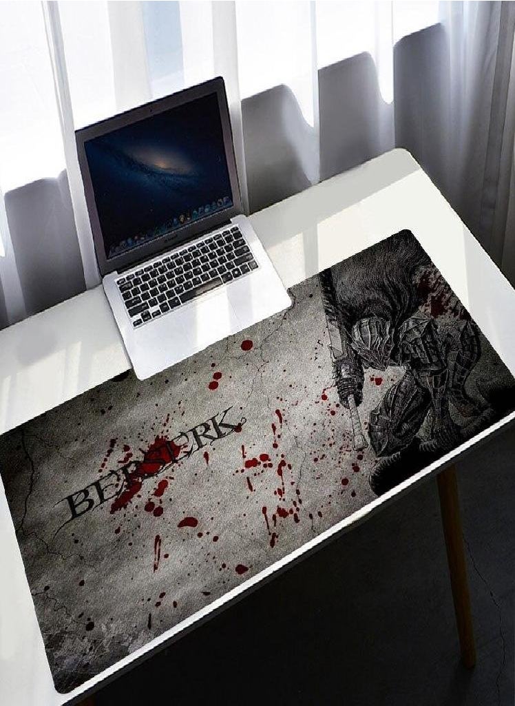 Eckek - Mouse Pad Berserk Guts Anime Dywan Gamer  Gaming Accessories Varmilo Keyboard Computer Mousepad CS GO LOL Desk Mat - Image 1