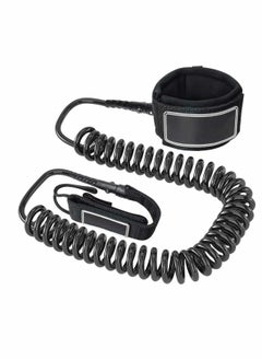 SUP Ankle Strap, Leash 10 Foot Coiled Stand Up Paddle Board Surfboard Stay on Strap