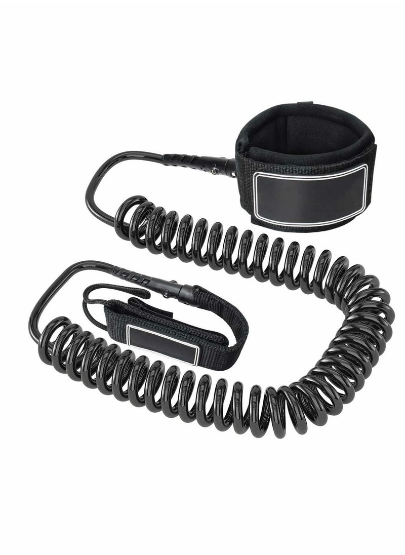 Y&D - SUP Ankle Strap, Leash 10 Foot Coiled Stand Up Paddle Board Surfboard Stay on Strap - Image 1
