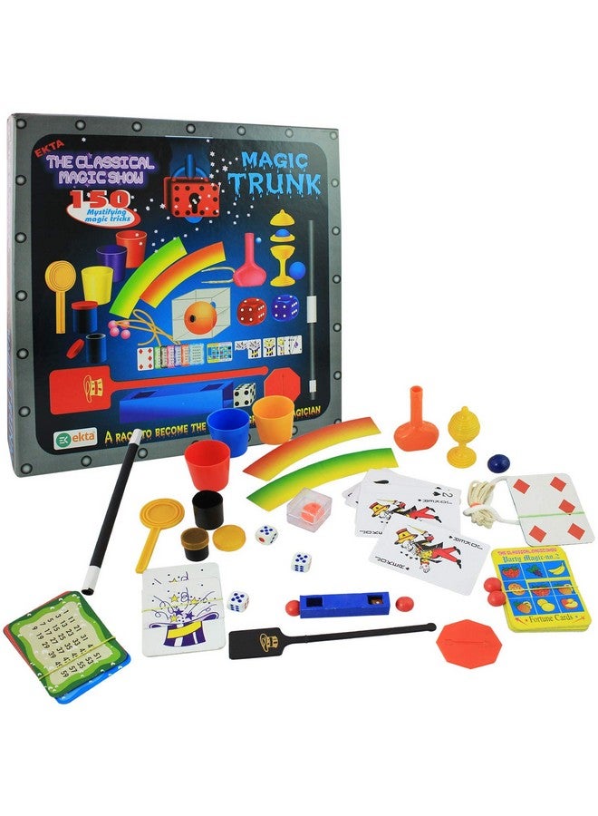 Ekta EKTA Plastic Magic Trunk - The Classical Magic Show, Multi Color, Kids  - Image 1