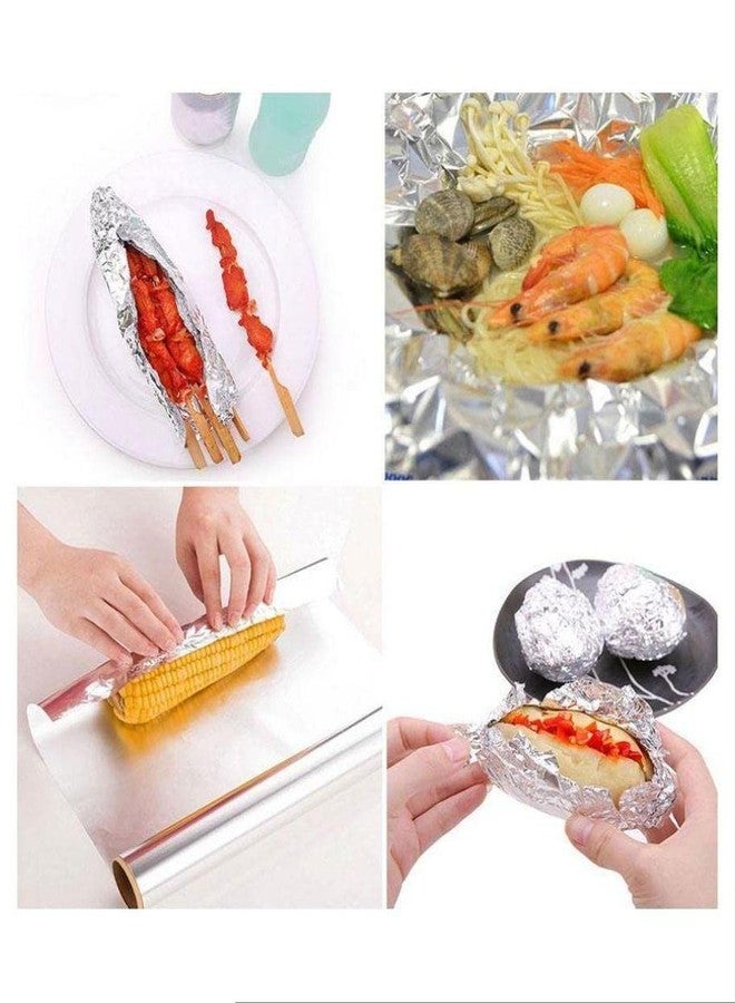 Magic Providers Paper Foil for Food Wrapping 1KG - Paper Foil with Aluminum Coating (White Peper on one Side and Aluminum on The Other Side) Width 285mm, 1KG foil Paper - Image 4