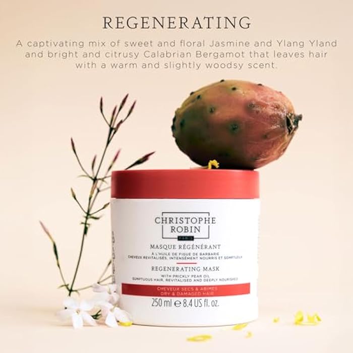Christophe Robin Regenerating Shampoo With Prickly Pear Oil for Dry, Damaged and Chemically Treated Hair - Image 2
