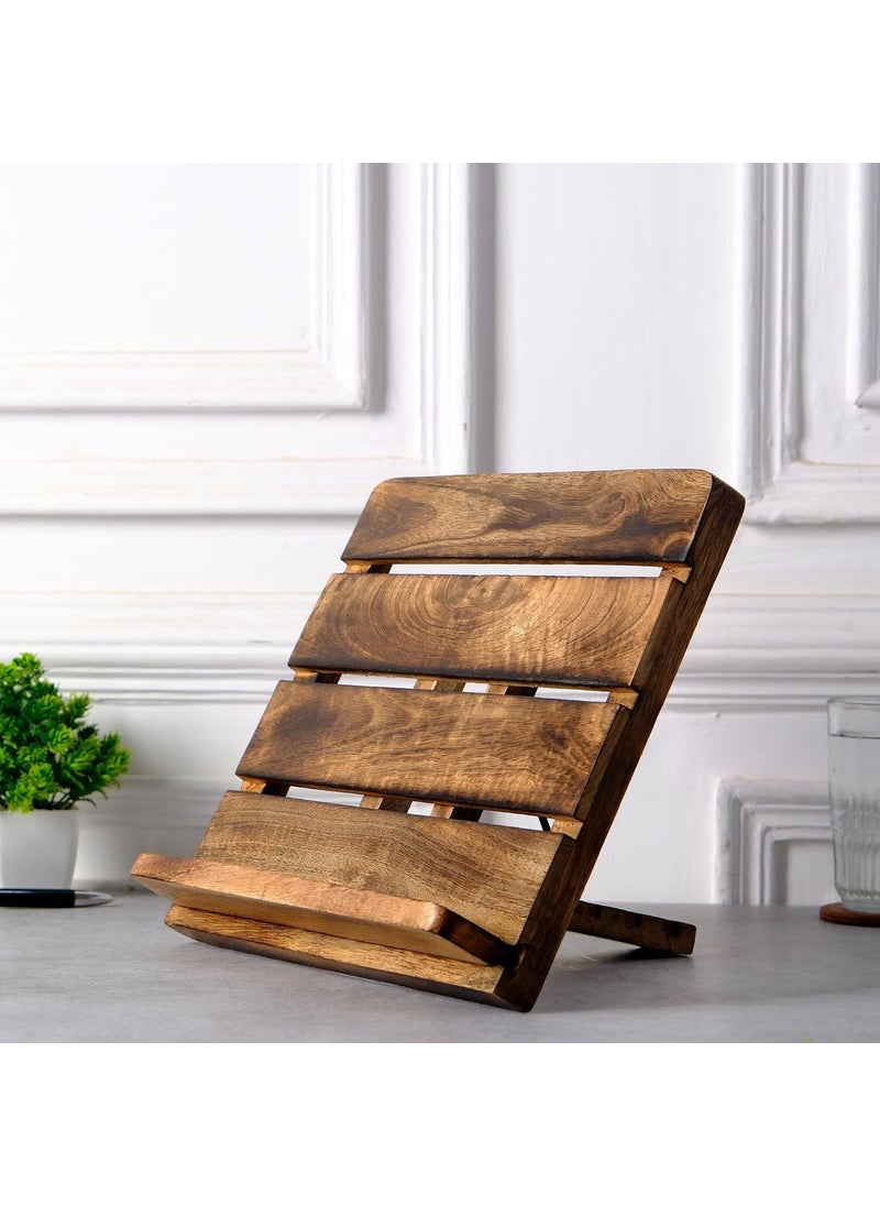Hashcart Wooden Laptop Stand  Book Holder  Foldale Laptop Riser with Adjustable Height for Table  Notebook and Tablet Accessory for Oiifce  Work Colleagues  - Image 1