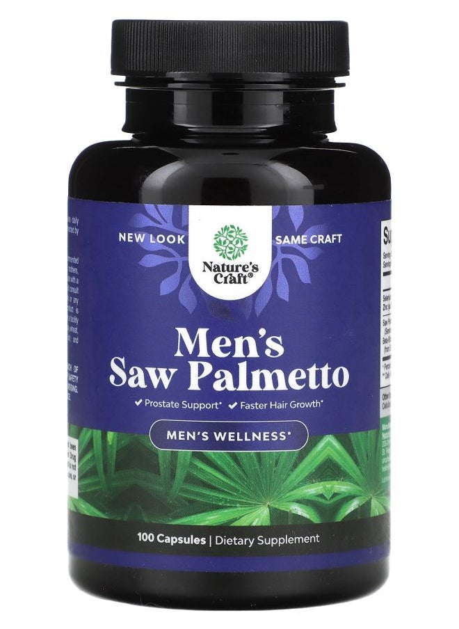 Nature's Craft Men's Saw Palmetto  100 Capsules 