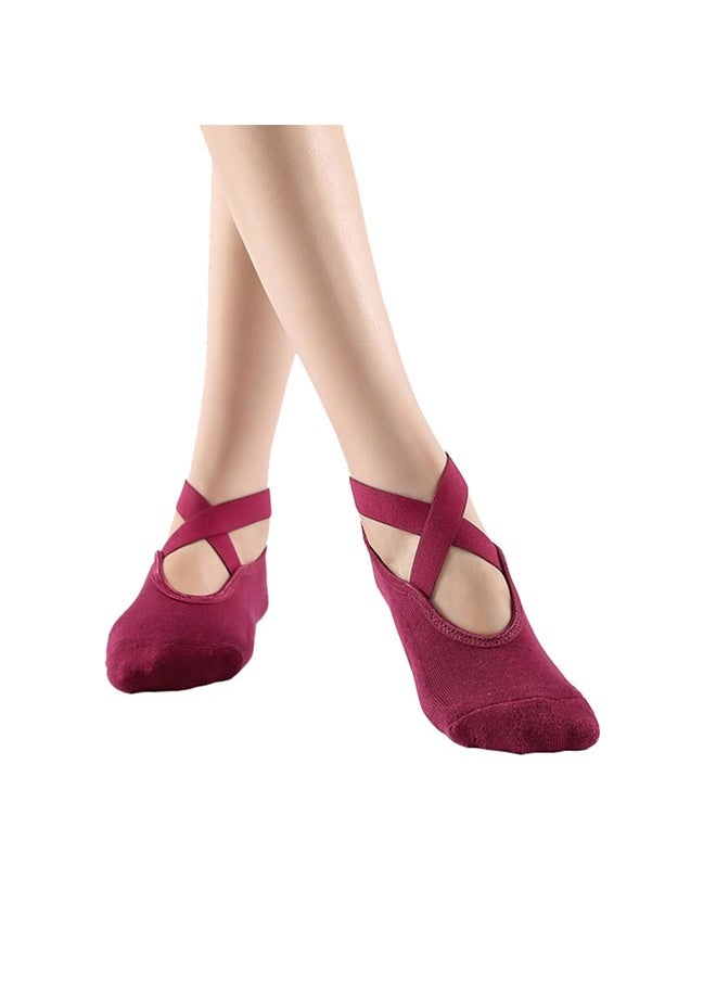 KUAZIVI Non Slip Socks Anti-Skid Breathable Fitness Yoga Socks  - Image 1