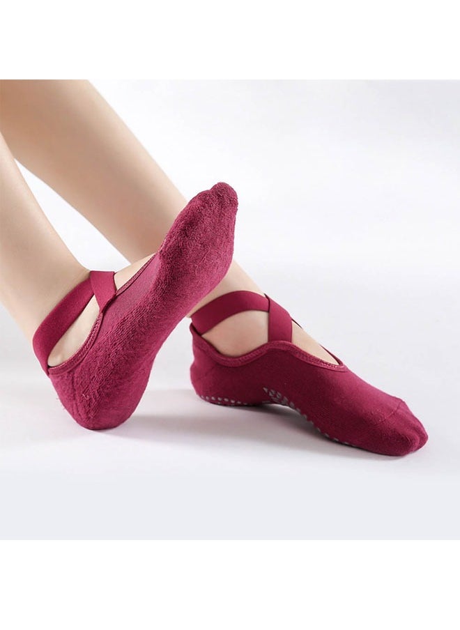 KUAZIVI Non Slip Socks Anti-Skid Breathable Fitness Yoga Socks  - Image 2