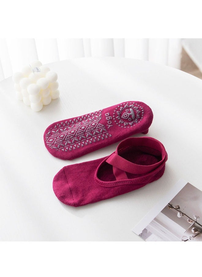 KUAZIVI Non Slip Socks Anti-Skid Breathable Fitness Yoga Socks  - Image 5