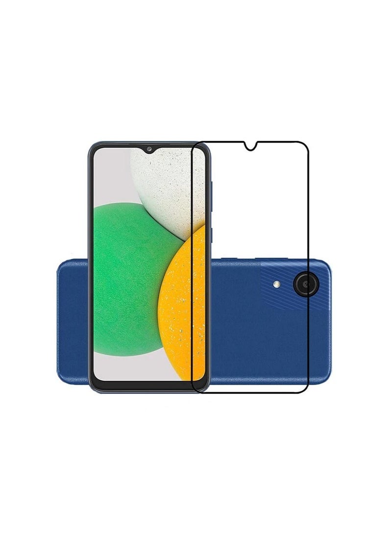 واقي شاشة زجاجي لهاتف جالاكسي A03 كور شفاف