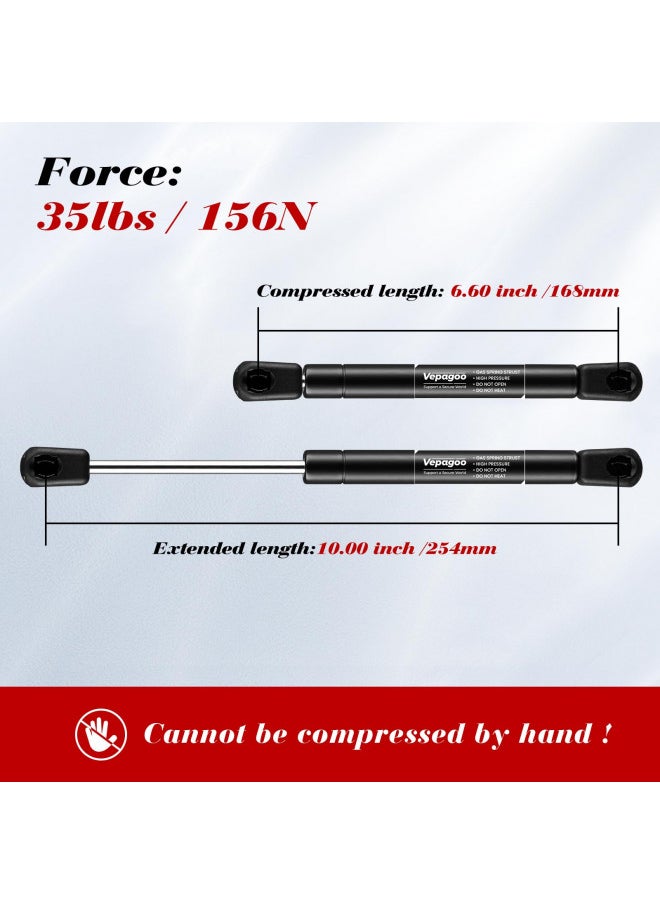 Vepagoo Vepagoo 10 Inches 35 Lb/156N Gas Shocks Struts Lift Supports Compatible with Truck Pickup Tool Box Lid RV Door, Set of 2  - Image 1