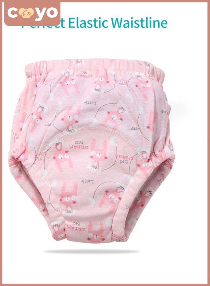 COYO 6 Layer Breathable Cotton Baby Potty Training Pants, Reusable Absorbent Washable Underwear for Toddler Toilet Training - Image 2