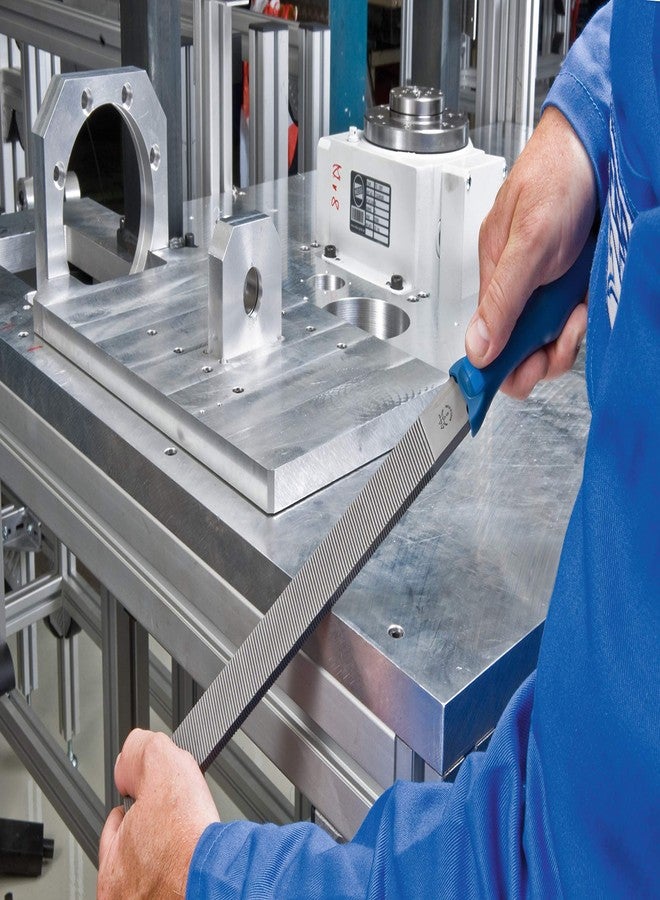 Pferd 11103351 Flat Hand File, American Pattern, Double Cut, Rectangular, Coarse, 14" Length, 1-11/32" Width, 5/16" Thickness - Image 3