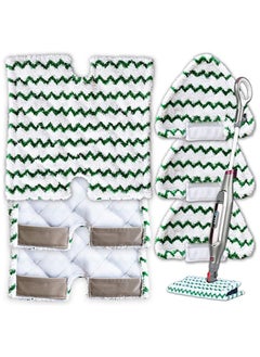 Pack of 3 Touch-Free and 3 Triangle Washable Replacement Mop Pads Steam Mop Pads Hassle-Free Cleaning Mob Pads for  Shark Genius and Lift-Away 3973 Series Steam Mop Pads