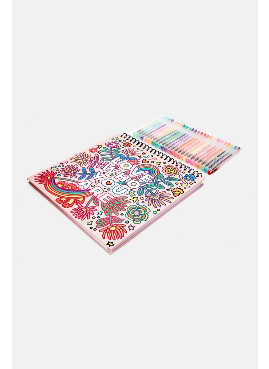 VOTUM Floral Print Sketchbook Set, Peach Combo  - Image 4
