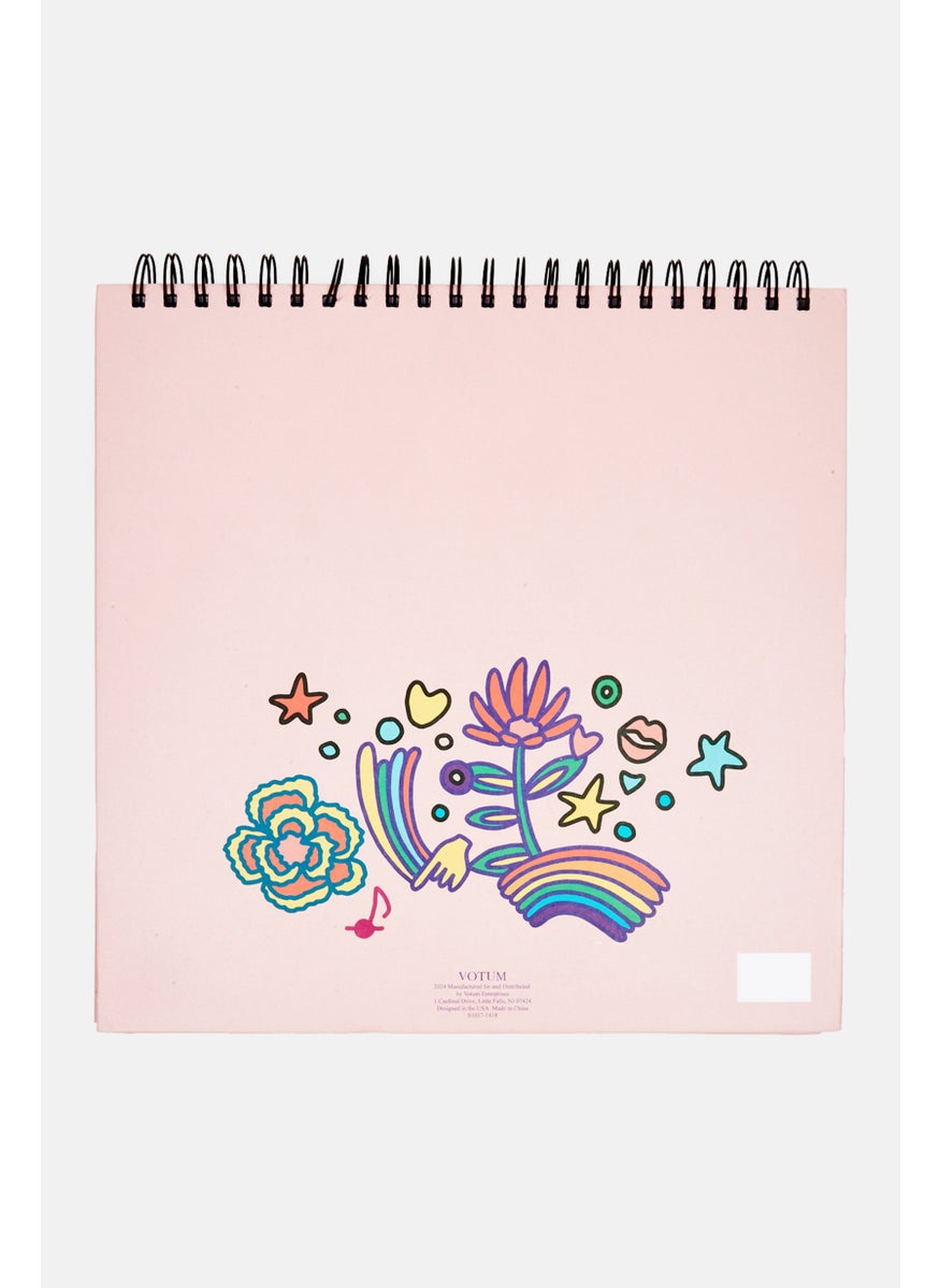 VOTUM Floral Print Sketchbook Set, Peach Combo  - Image 2