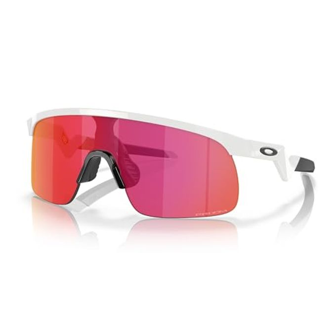 OAKLEY Kids Resistor Oj9010 901004 23Mm Polished White/Prizm Field Shield Junior Sunglasses For Boys+ Bundle Accessory Leash Kit, Microfiber Pouch - Image 4