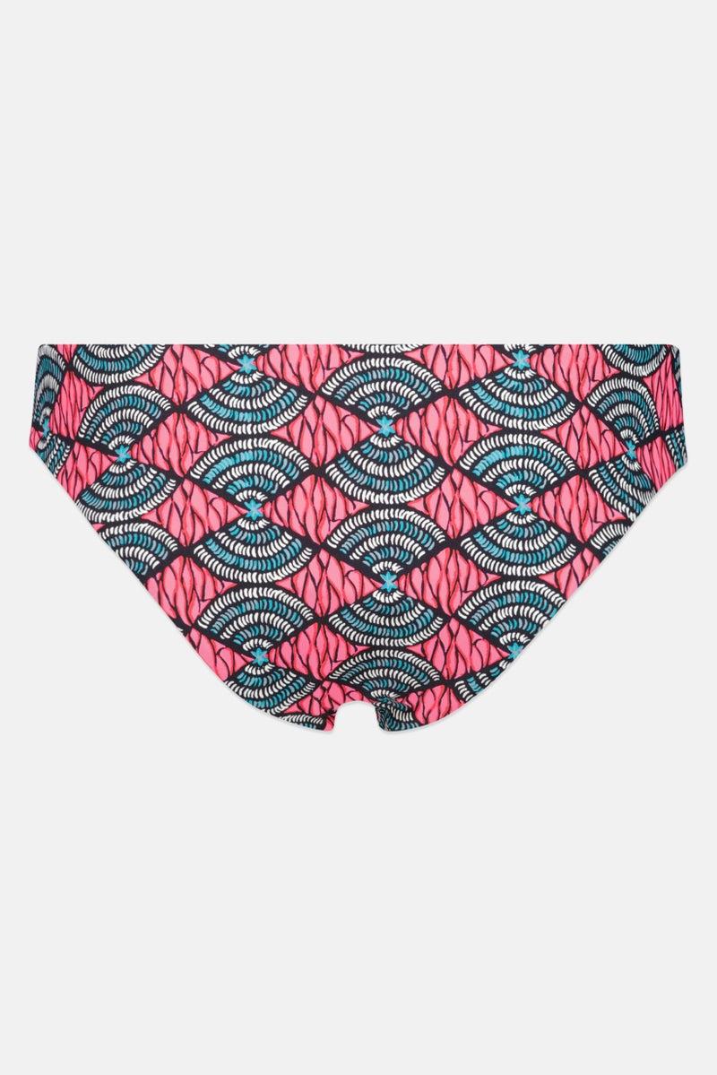 Billabong Women Allover Print Reversible Pull On Bikini Bottom, Multicolor - Image 2