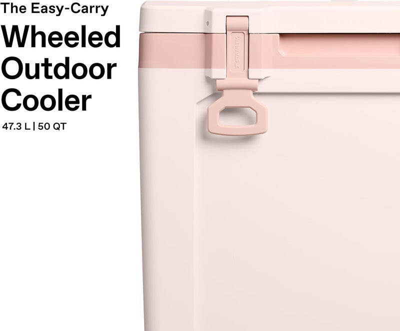 Stanley Adventure Outdoor Cooler 47.3L - Leakproof and Rugged Design - Ice Cold for 48 Hours - BPA-Free - Rose Quartz - Image 3