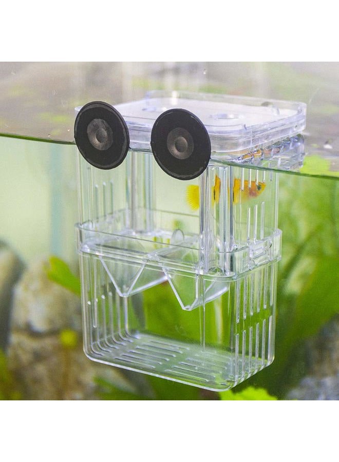 Senzeal Aquarium Fish Breeder Box Plastic Fish Isolation Breeding Box Hatching Incubator Box for Baby Fishes Shrimp Clownfish Guppy - Image 1