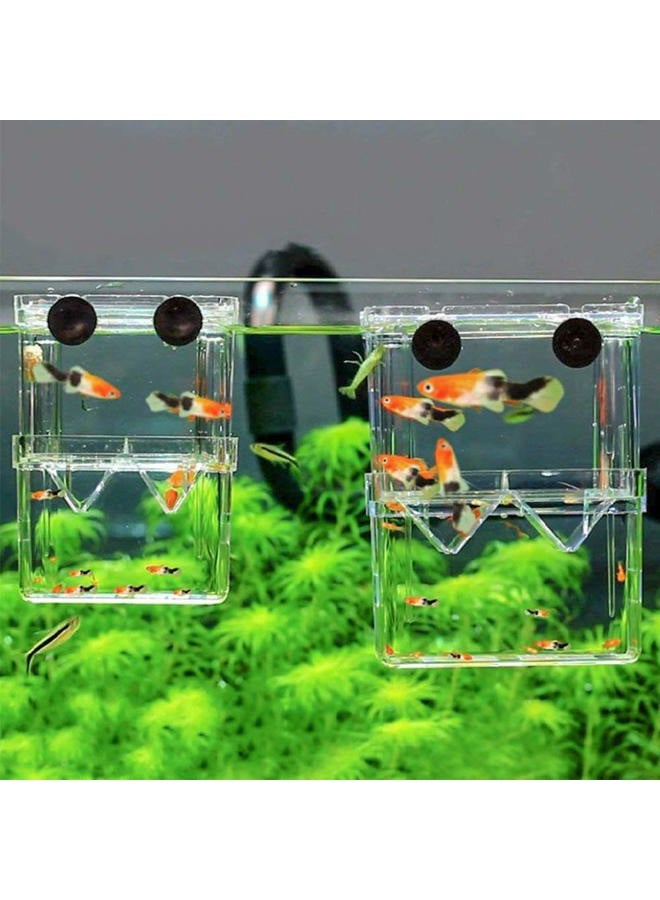 Senzeal Aquarium Fish Breeder Box Plastic Fish Isolation Breeding Box Hatching Incubator Box for Baby Fishes Shrimp Clownfish Guppy - Image 3