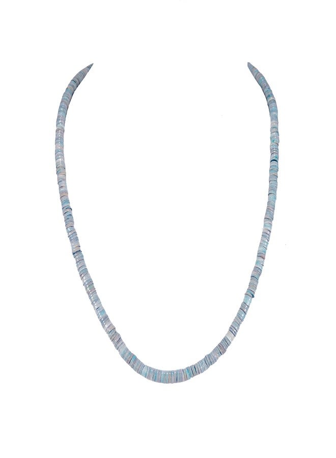 BlueRica Green Lip Heishi Shell Necklace (16") - Image 1