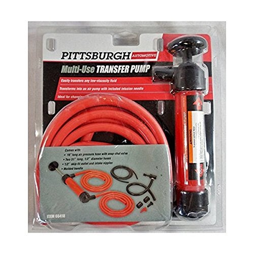 Pittsburgh Automotive MultiUse Transfer Pump Siphon Gas Infusion Needle Car