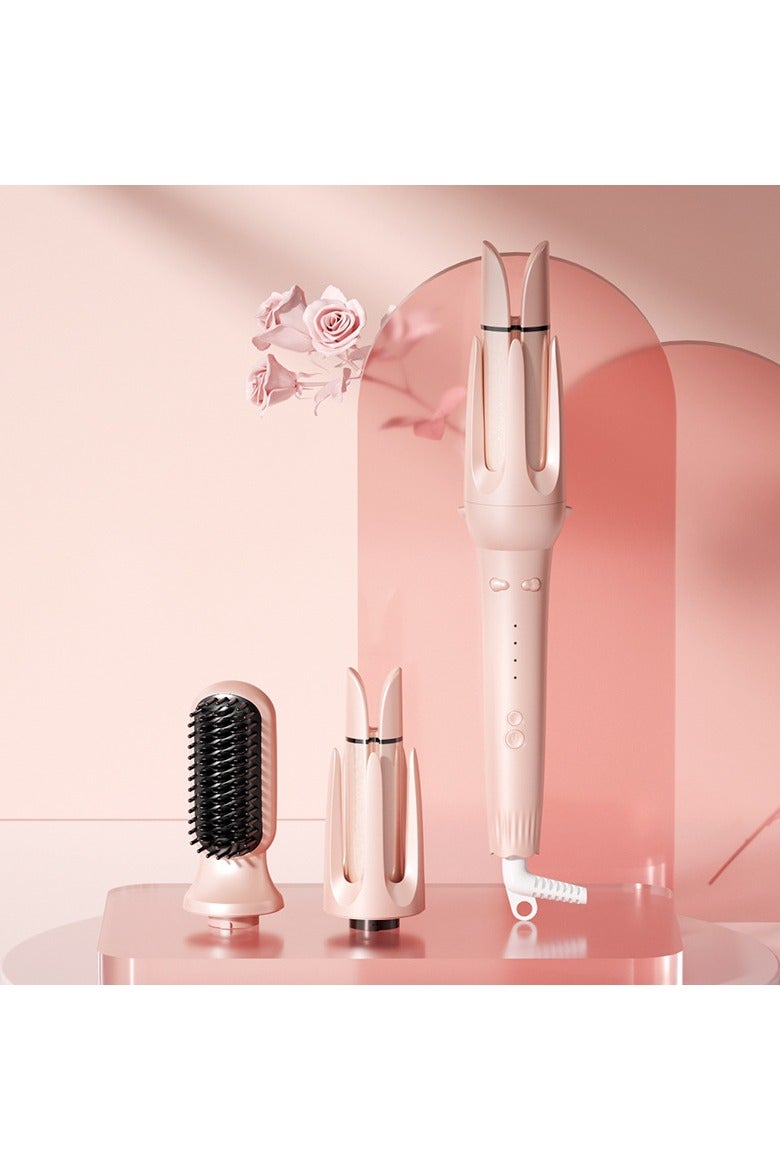 عام مكوّاة تجعيد شعر أوتوماتيكية متعددة الوظائف للاستخدام المنزلي، مزوّدة بأيونات سالبة لعدم إتلاف الشعر، جهاز كهربائي شامل لتمويجات الشعر الكبيرة، يتوافق مع المعيار البريطاني. - Image 1