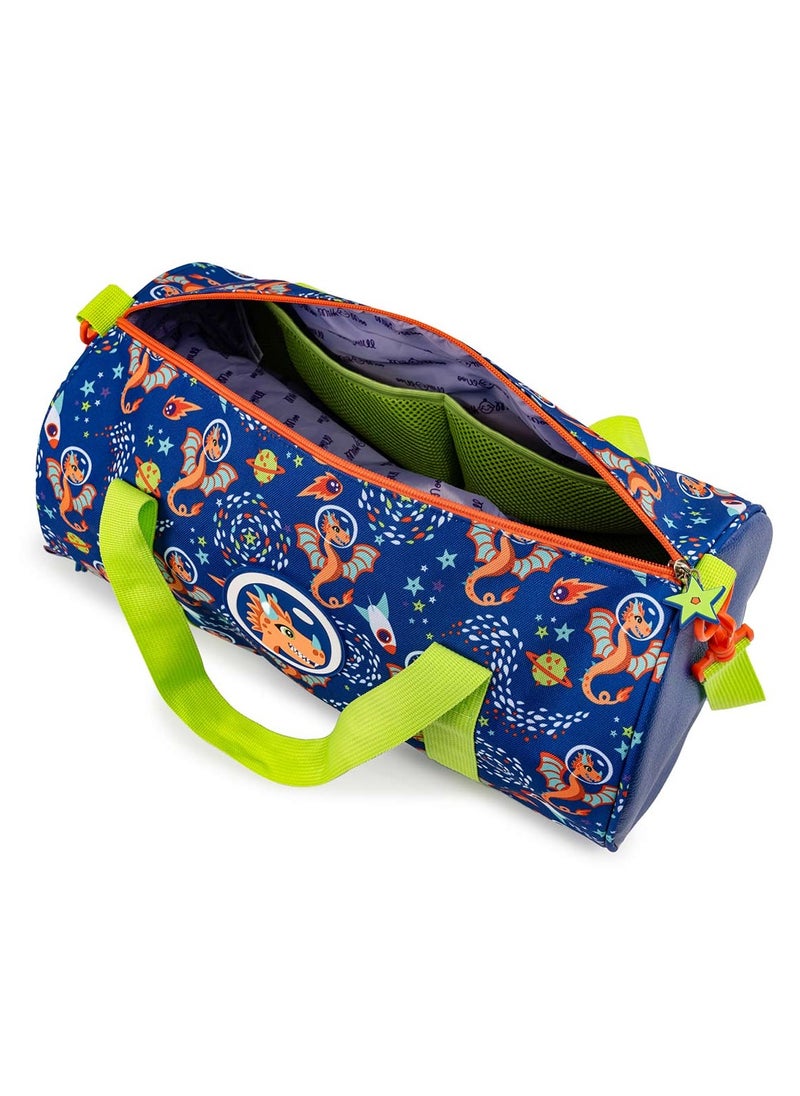 Milk & Moo Kids Sports Bag, Duffel Bag for Kids, Separate Shoe Compartment, Zipper Bag, Mesh Pockets, Adjustable Strap, Lightweight & Durable Design, Suitable for Kids Sports Activities, Picnics, Traveling  - Image 4