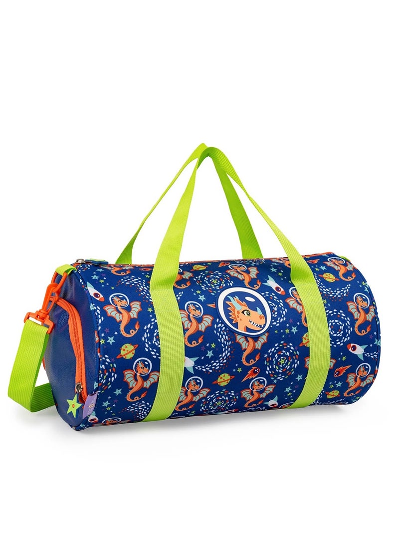 Milk & Moo Kids Sports Bag, Duffel Bag for Kids, Separate Shoe Compartment, Zipper Bag, Mesh Pockets, Adjustable Strap, Lightweight & Durable Design, Suitable for Kids Sports Activities, Picnics, Traveling  - Image 5