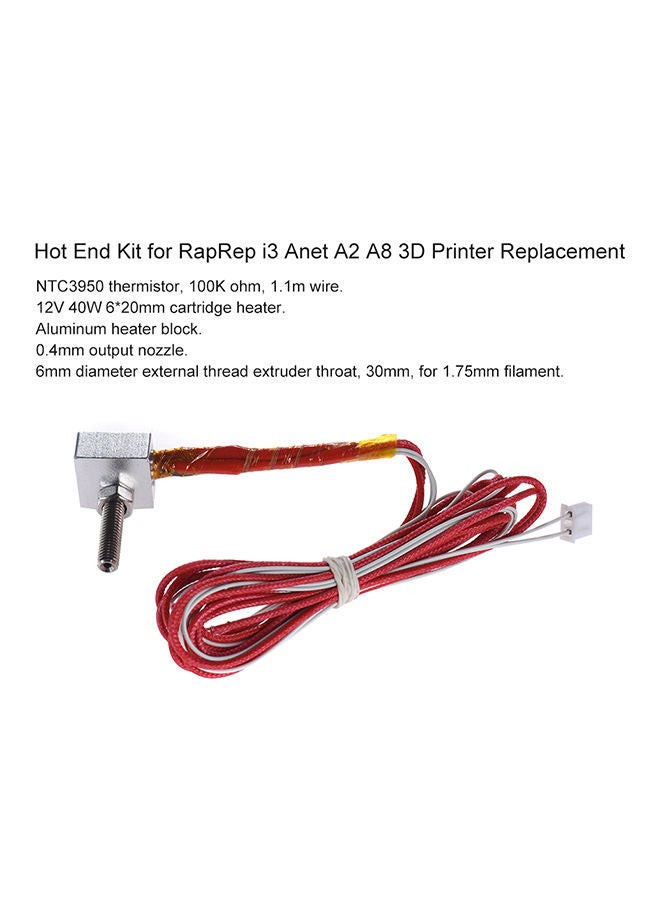 NIBEMINENT DIY Hot End Nozzle And Extruder Throat Gold - Image 2