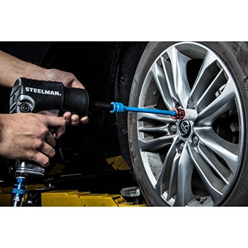 Steelman 1/2-Inch Drive 80 ft-lb Torque Extension for Impact Wrench, 8-inch Extension, Corrosion-Resistant Powder-Coated Steel, Blue - Image 5