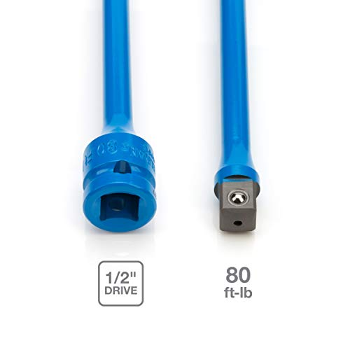 Steelman 1/2-Inch Drive 80 ft-lb Torque Extension for Impact Wrench, 8-inch Extension, Corrosion-Resistant Powder-Coated Steel, Blue - Image 3