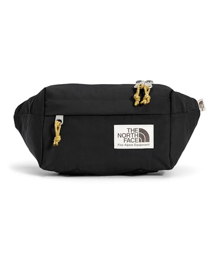 The North Face Berkeley Lumbar Bag | Water-Repellent Fanny Pack for Men & Women, External Pocket & Adjustable Strap, TNF Black/Mineral Gold-NPF, One Size - Image 2
