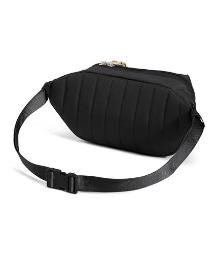 The North Face Berkeley Lumbar Bag | Water-Repellent Fanny Pack for Men & Women, External Pocket & Adjustable Strap, TNF Black/Mineral Gold-NPF, One Size - Image 3