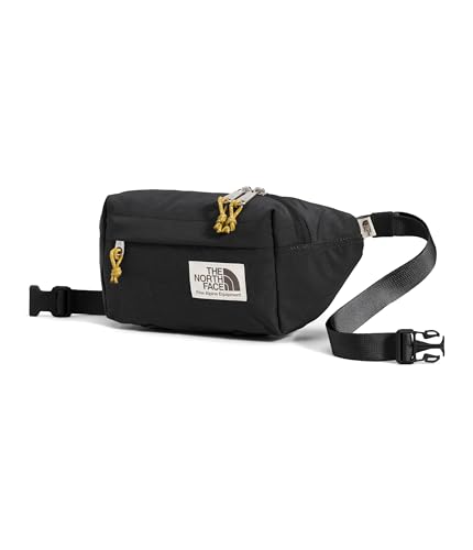 The North Face Berkeley Lumbar Bag | Water-Repellent Fanny Pack for Men & Women, External Pocket & Adjustable Strap, TNF Black/Mineral Gold-NPF, One Size - Image 5