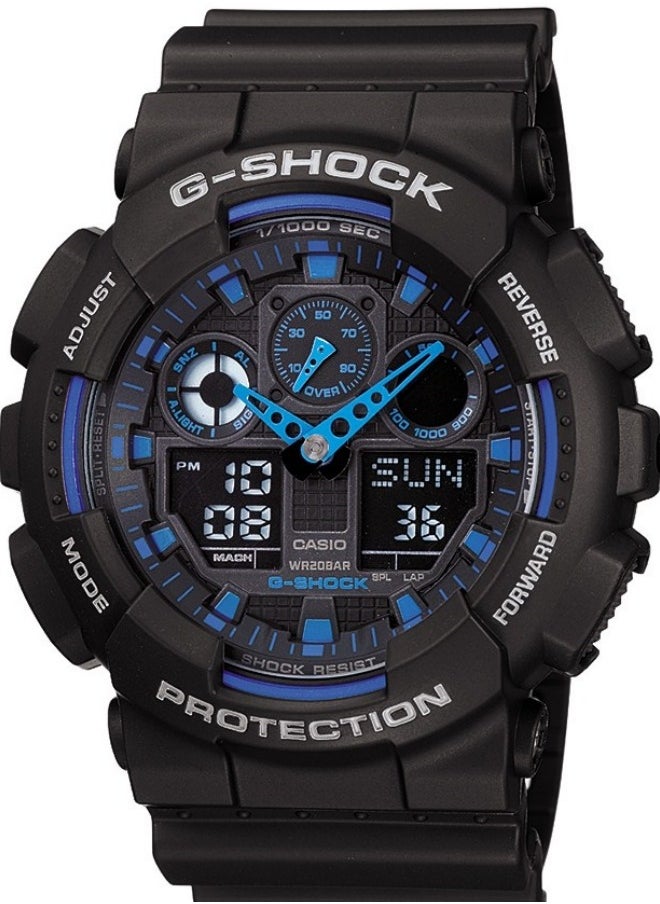 G-Shock GA100-1A2 Analog-Digital Speed Indicator Black Dial Men's Watch - pzsku/ZE7CBC4A050463AED97FEZ/45/_/1731387584/7fcb81c1-1a85-40fd-b7e1-1f0a2718a7e4